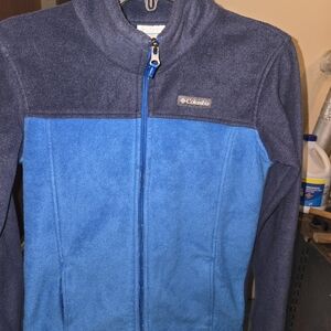 Columbia Zip Up Blue Fleece Jacket